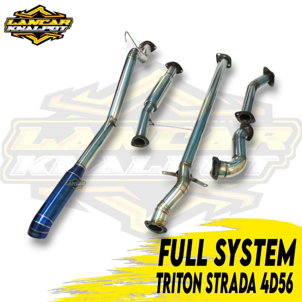 Knalpot Full System Strada Triton 4D56