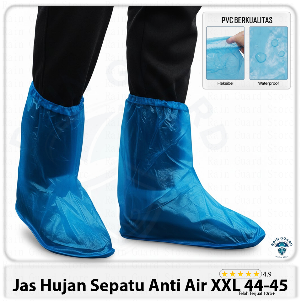 Pelindung sepatu anti air XL XXL, jas hujan sepatu ukuran besar, cover shoes waterproof jumbo, sarun
