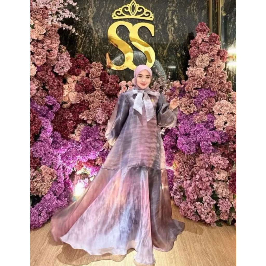 GESER MODEL BANYAK PILIH- Baju Gamis Lebaran Fashion premium by Sheila Saukia Baju gamis premium Leb