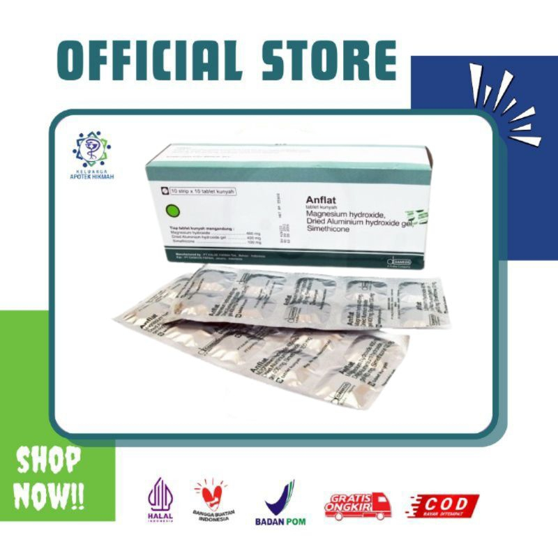 Anflat Tablet for Treating Acid Reflux maag asam lambung