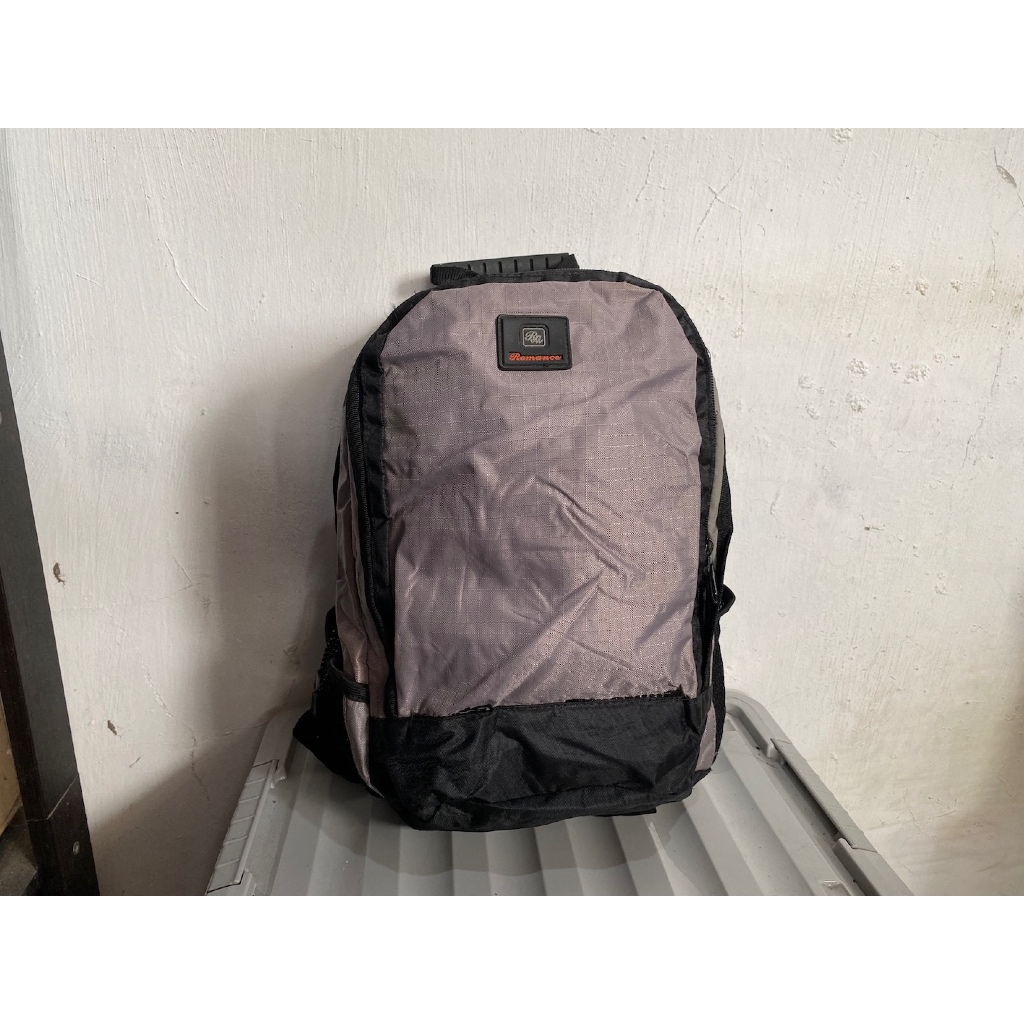 tas ransel pris cowo brand romance canvas nylon very good condition LIKE NEW preloved