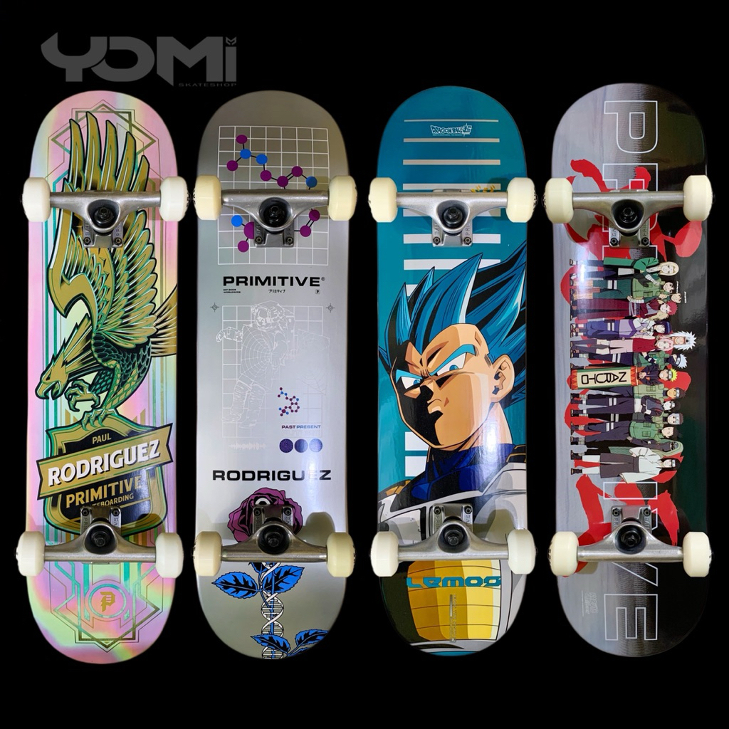 Primitive Skateboard Fullset Ukuran 7.78 8.0 8.125 8.25 Rekomendasi Skateboard Co