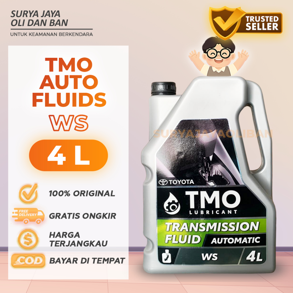 Oli Transmisi Matic Toyota TMO ATF WS 4L 100% Original