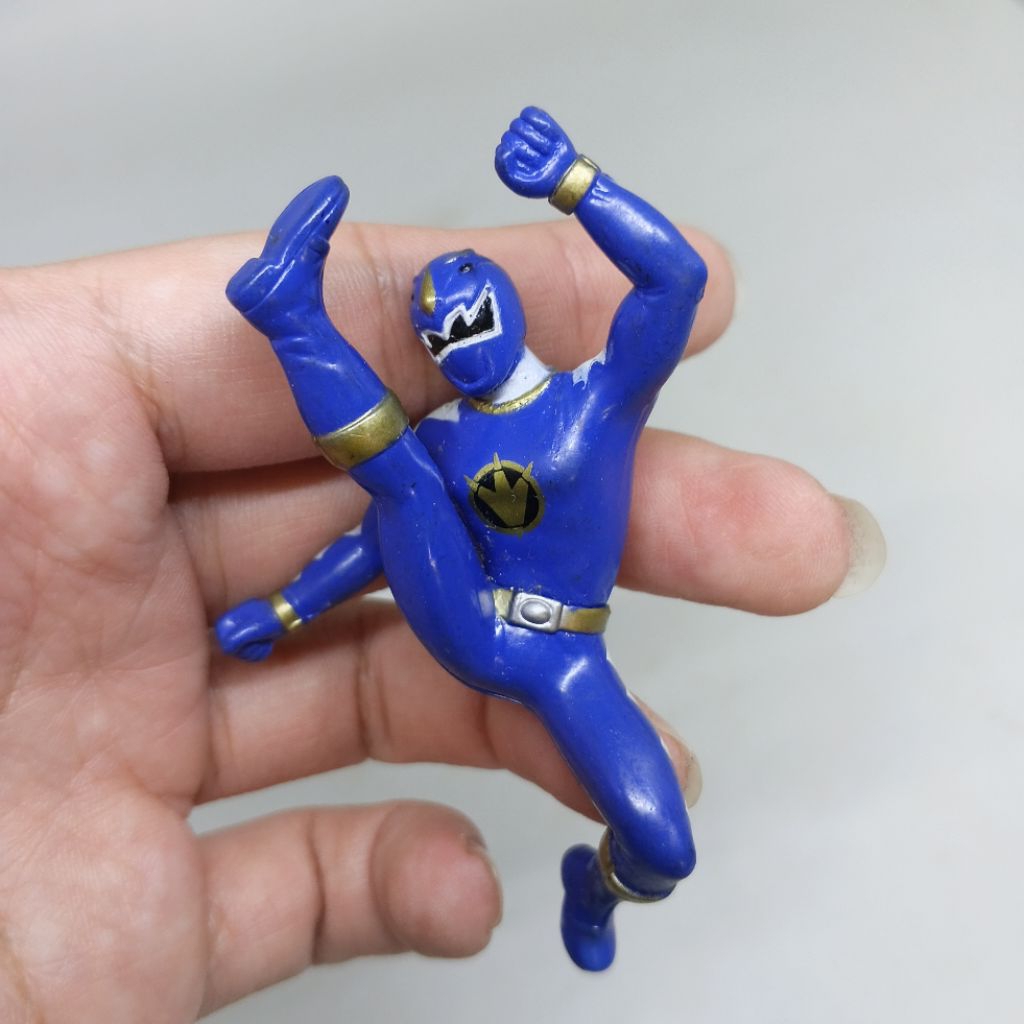 Gantungan Kunci Figure Dino Thunder Blue