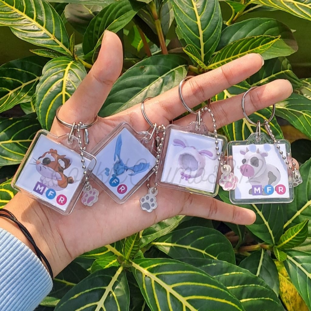 Adopt Me Roblox Custom Keychain Fanmade “Keychain Your Dream Pet” (Request Pet/Item) Acrylic Paper K