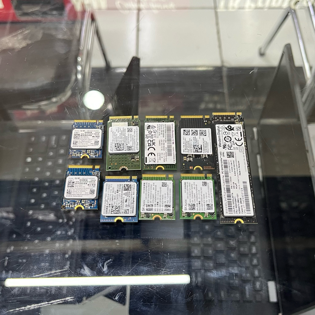 SSD NVMe 256GB GEN 3/4 Samsung SKhynix Micron WD Kioxia
