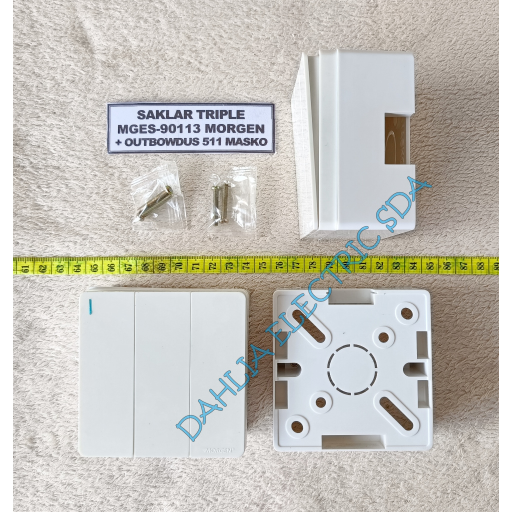 SAKLAR,STOP KONTAK MORGEN MGES-9 + OUTBOW DUS 511 MASKO
