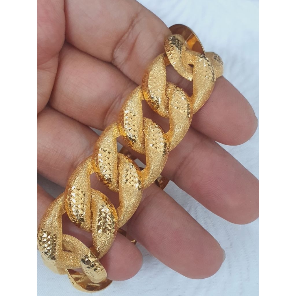 gelang rantai model sisik naga emas 70% 700 70 % 16k