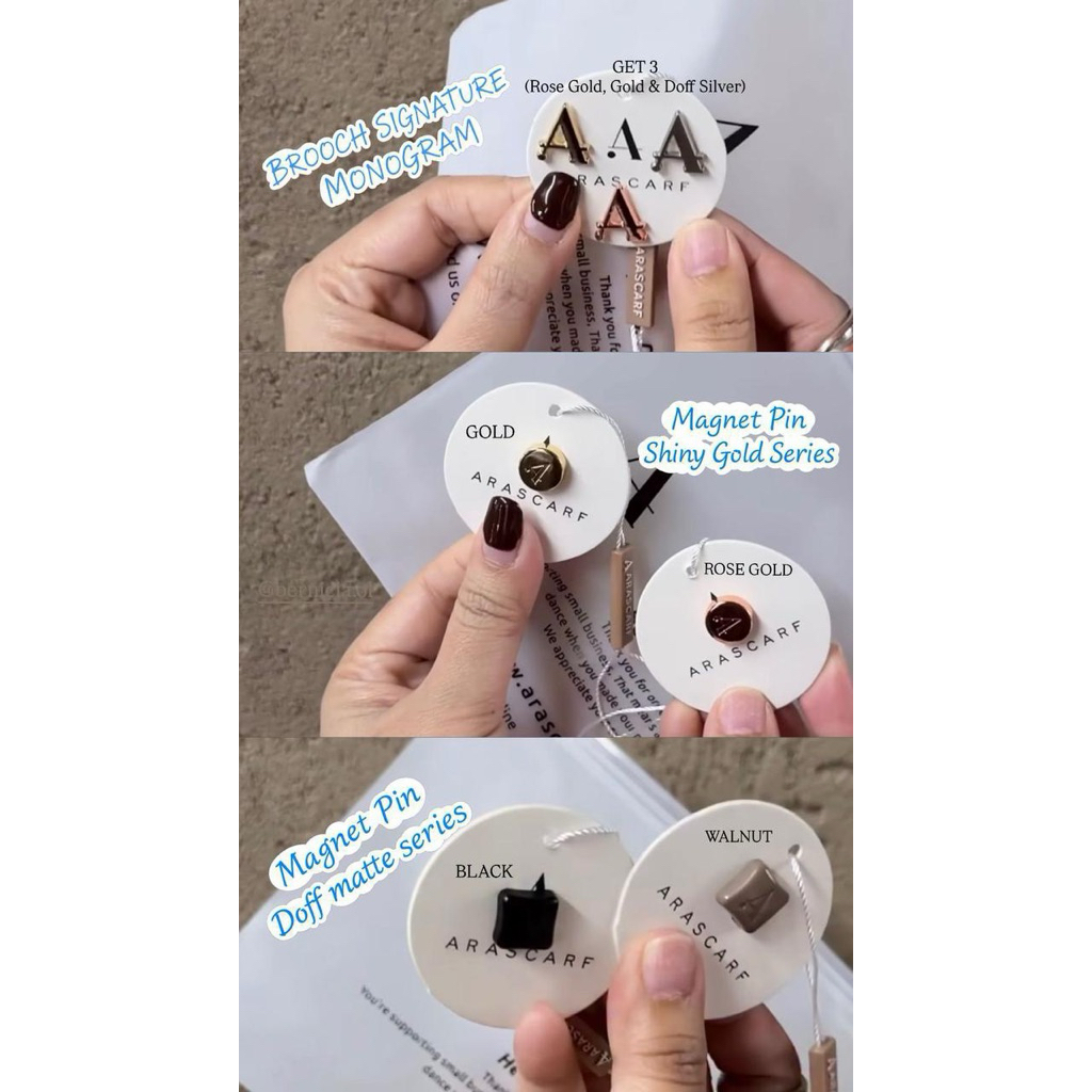 PIN ARASCARF BROOCH MONOGRAM ARASCARF / BROSS ARASCARF