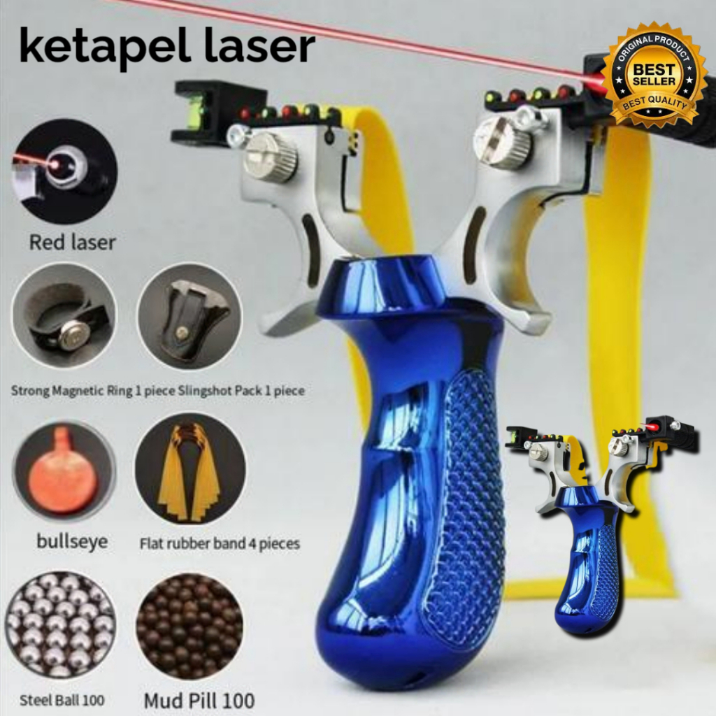 Ketapel Laser Tactical Katapel Berburu Slingshot Laser Big Power/KETAPEL PLINTENGAN BURUNG IKAN PLUS