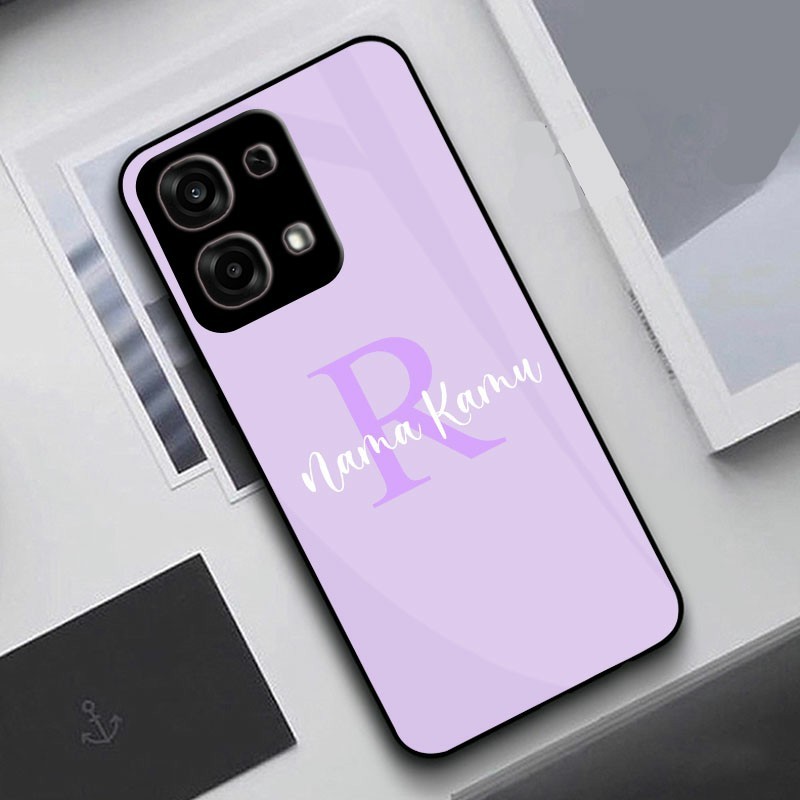Custom Nama Softcase Glass Untuk Semua Tipe HP - Softcase Glass - Custom Case Nama - Softcase Custom