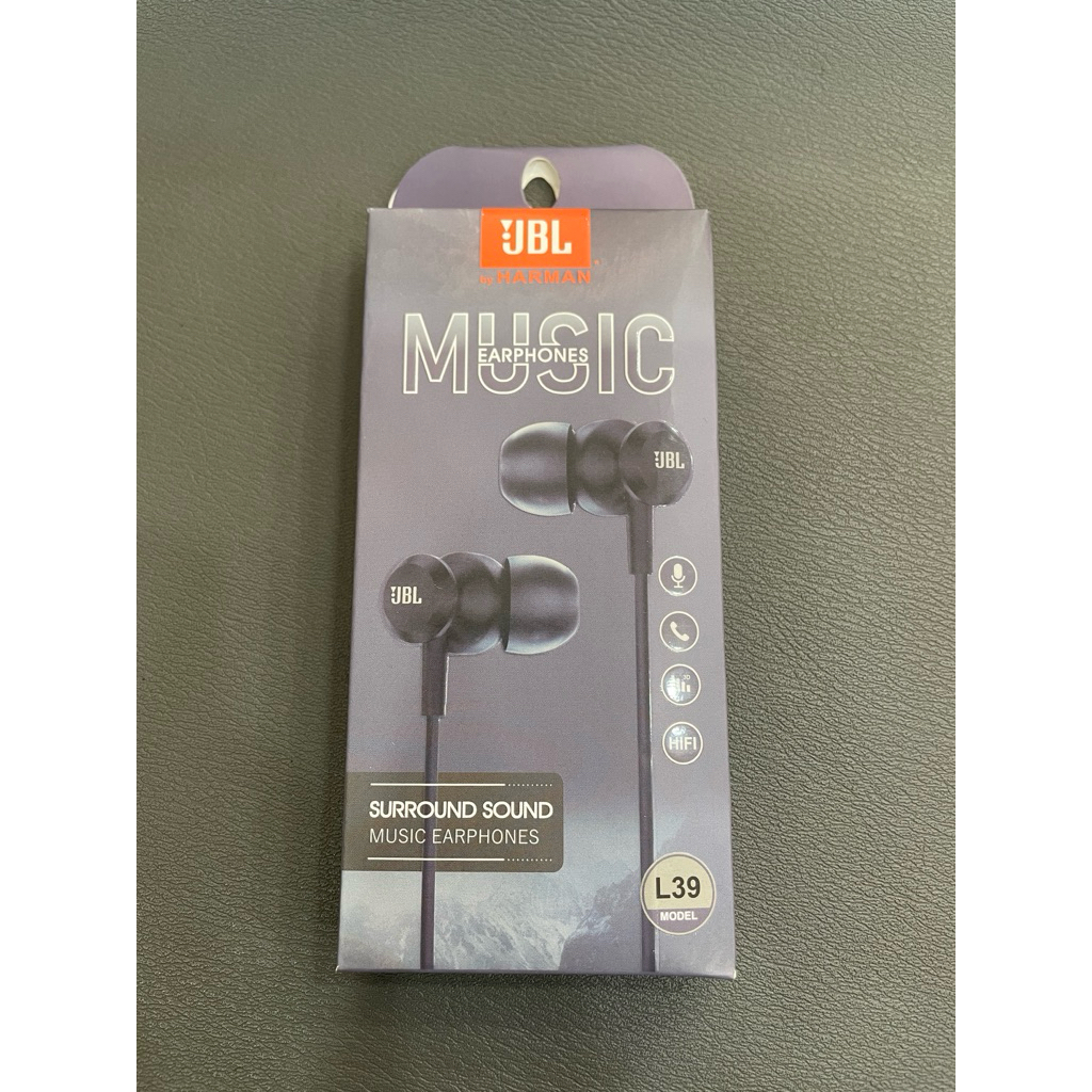 Headset JBL L-39 SURROUND SOUND Stereo Audi Jack 3.5MM + Mic,Fiting nyaman
