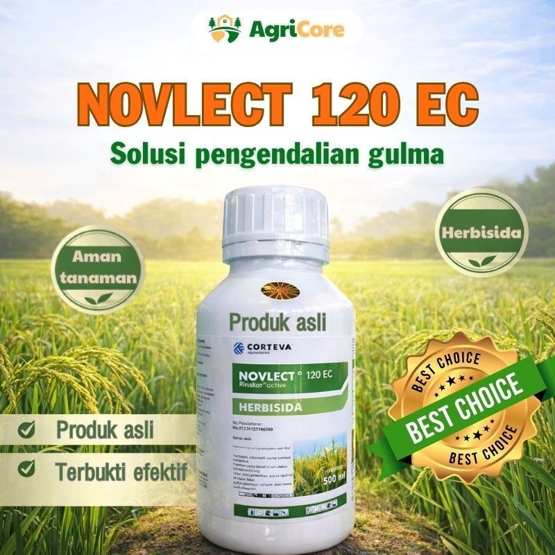 Obat Rumput Herbisida Novlect 500ml Selektif Padi Gulma Daun Sempit Lembar