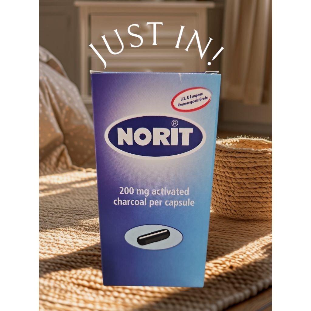 Norit 200 mg Tablet Arang Aktif – Obat Diare & Keracunan Makanan (isi 30 kapsul)