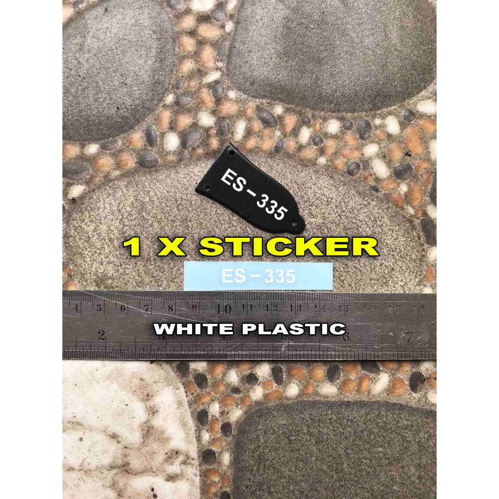 Es 335 Sticker tulisan Tutup Trussrod Gibson Lespaul Cutting Truss Rod Gitar Elektrik Akustik Trusro