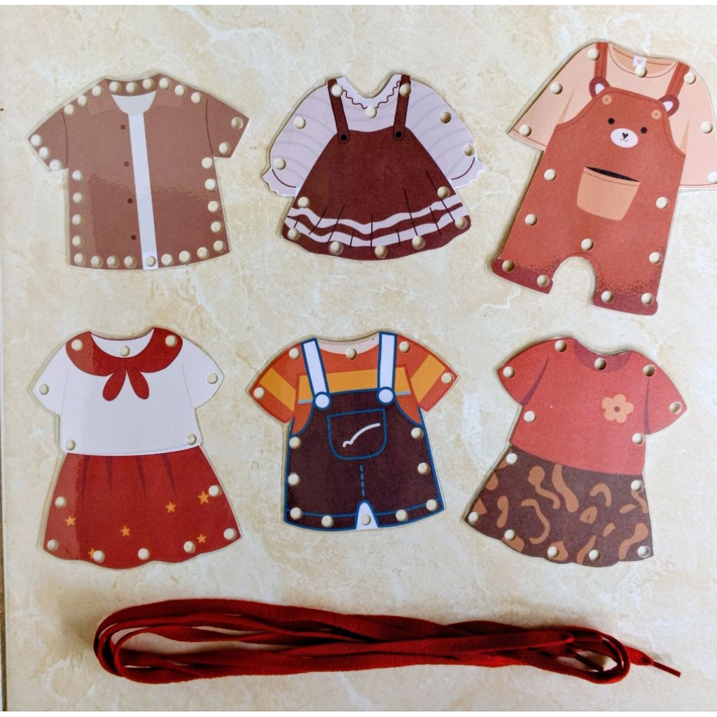 MAINAN EDUKASI MERONCE MENJAHIT/LACING CARD