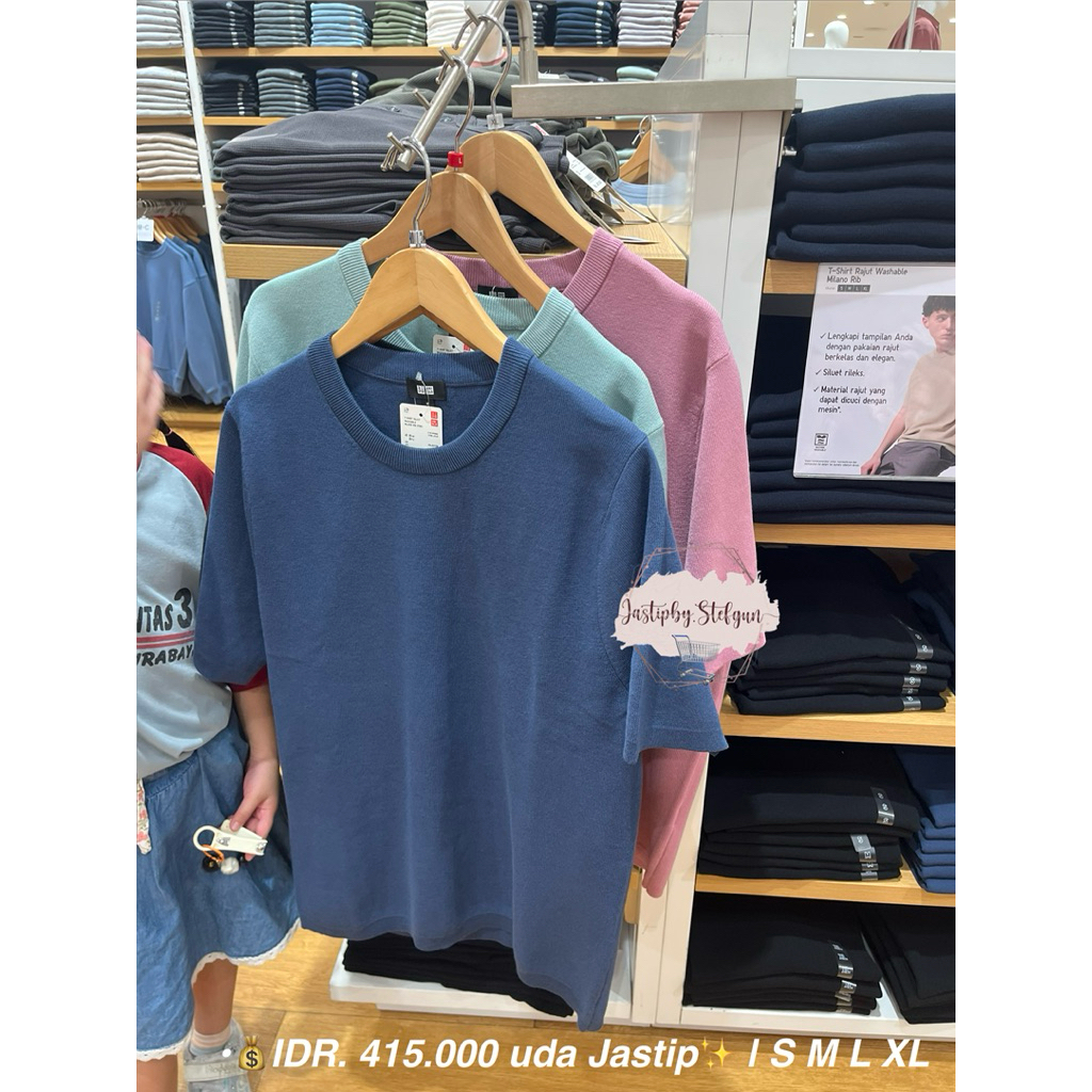 UNIQLO MAN T SHIRT milano rib