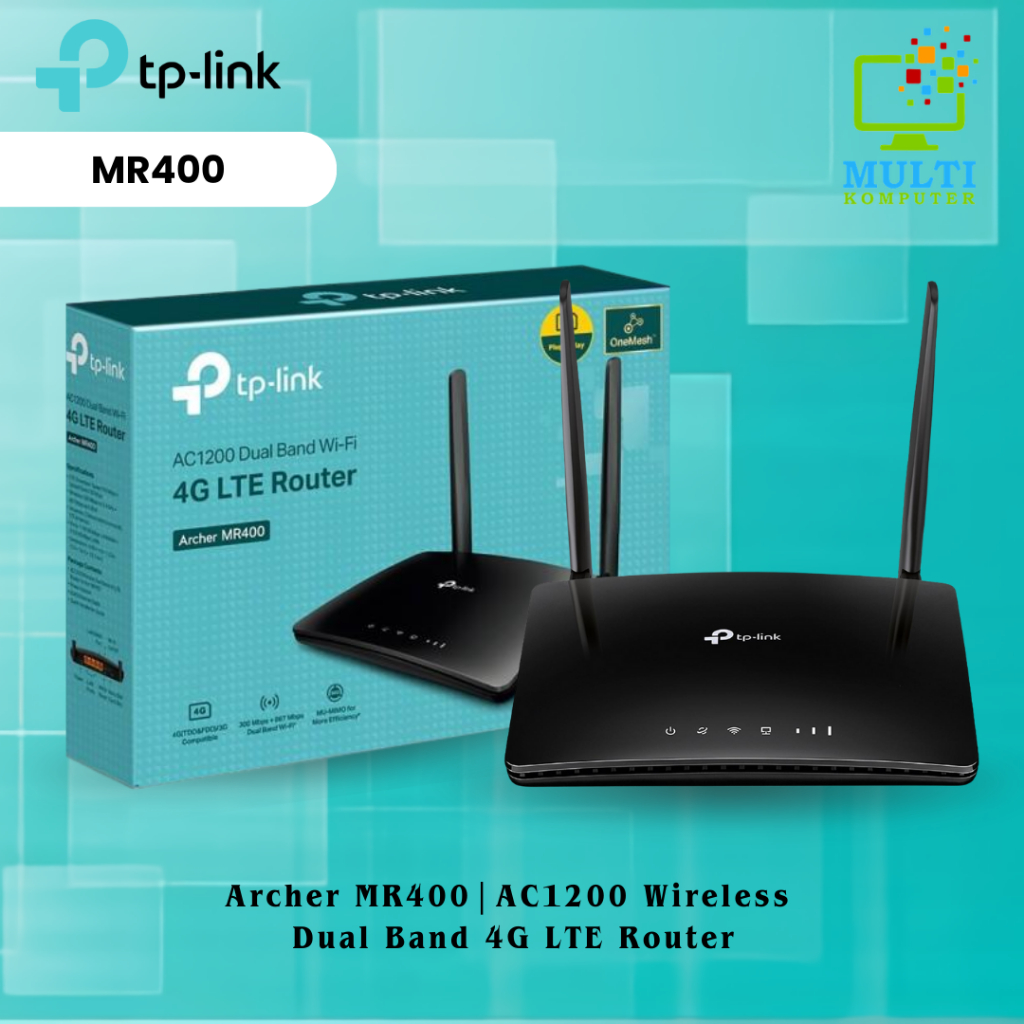 TP-Link Archer MR400 AC1200 4G LTE Modem Wireless Router - MR400