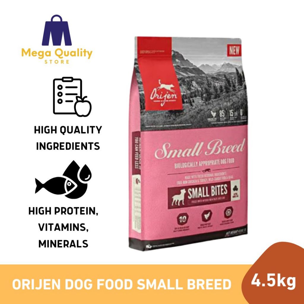 Orijen Dog Food Small Breed Makanan Anjing Freshpack 4.5kg