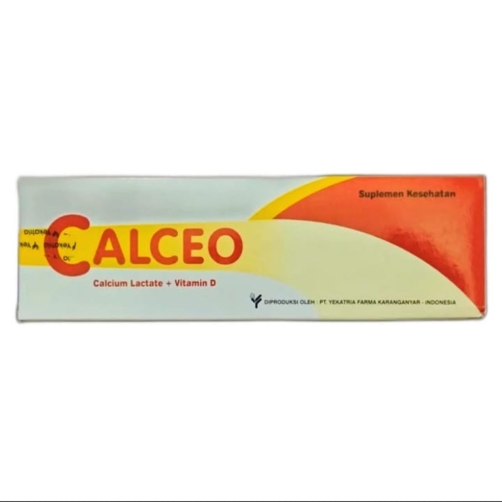 CALCEO Calcium lactate + Vitamin D Yekatria Farma