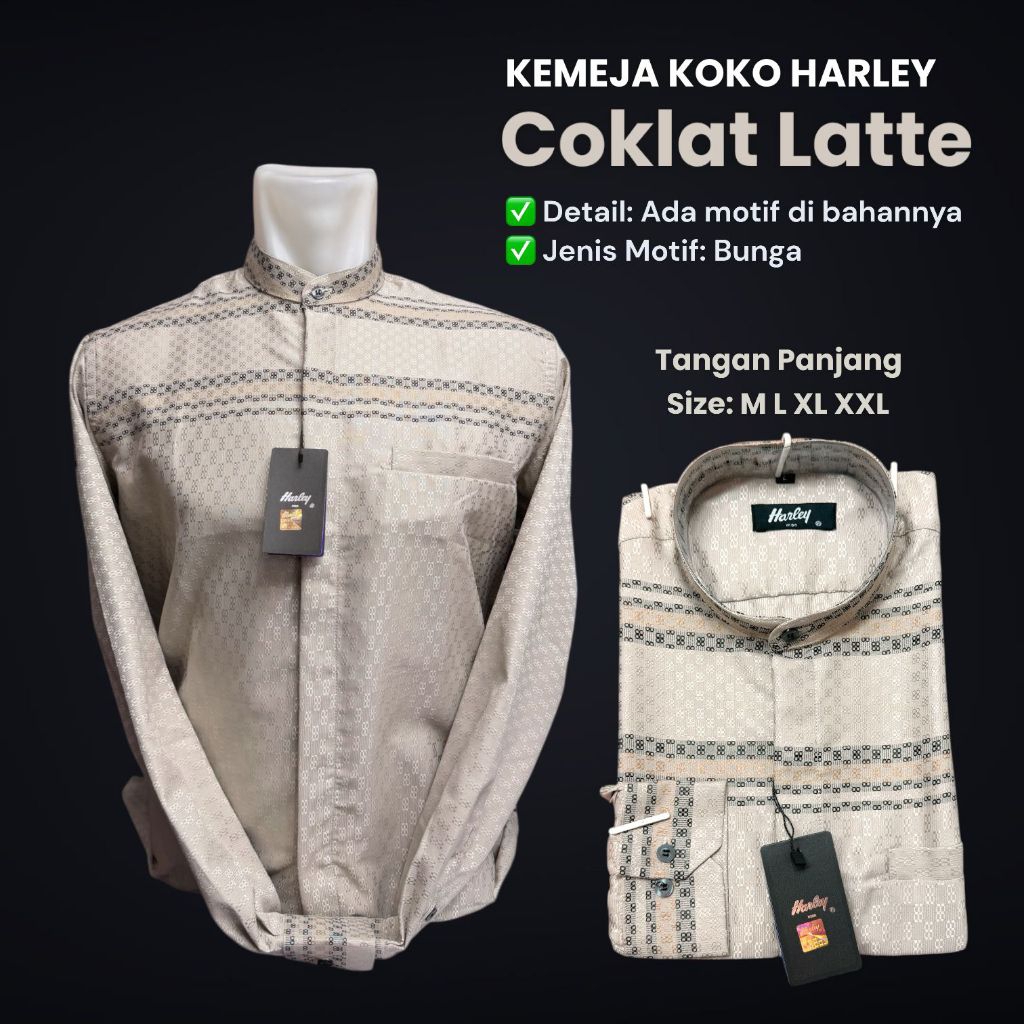 kemko Harley man original- kemko Harley warna latte