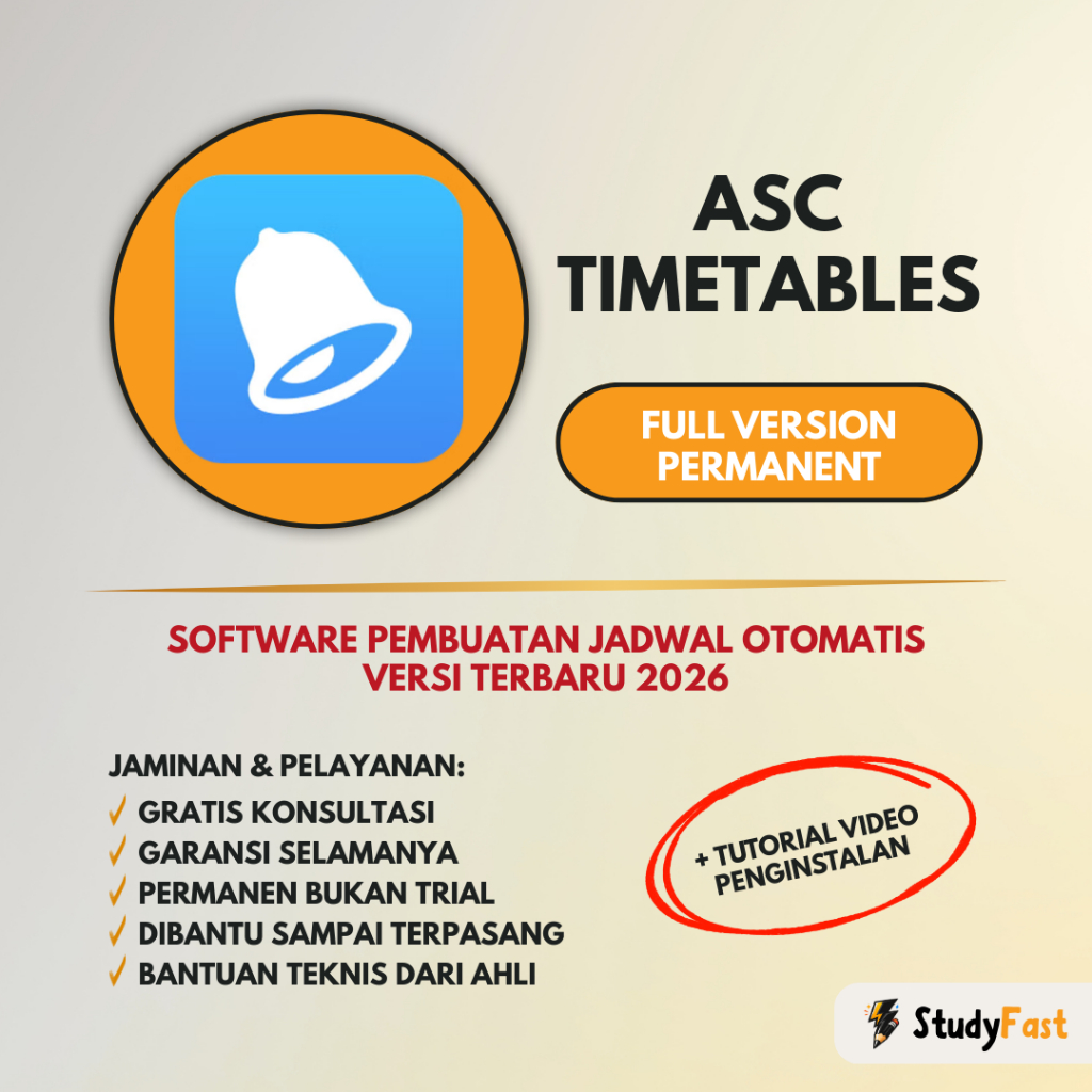 aSc Timetables 2026 Terbaru - Aplikasi Jadwal Mengajar Sekolah Digital - Premium Lifetime