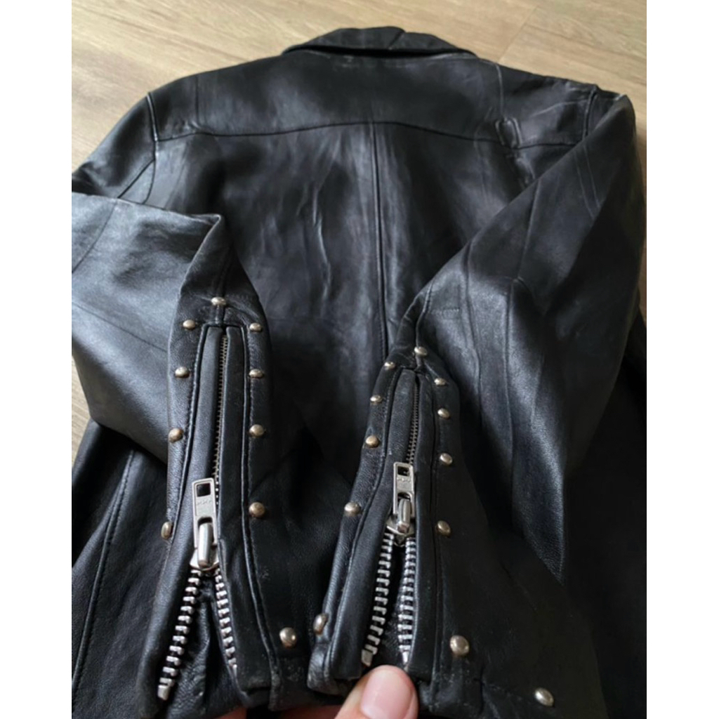 “COMME CA COMMUNE” FRANCE DETROIT LEATHER JACKET