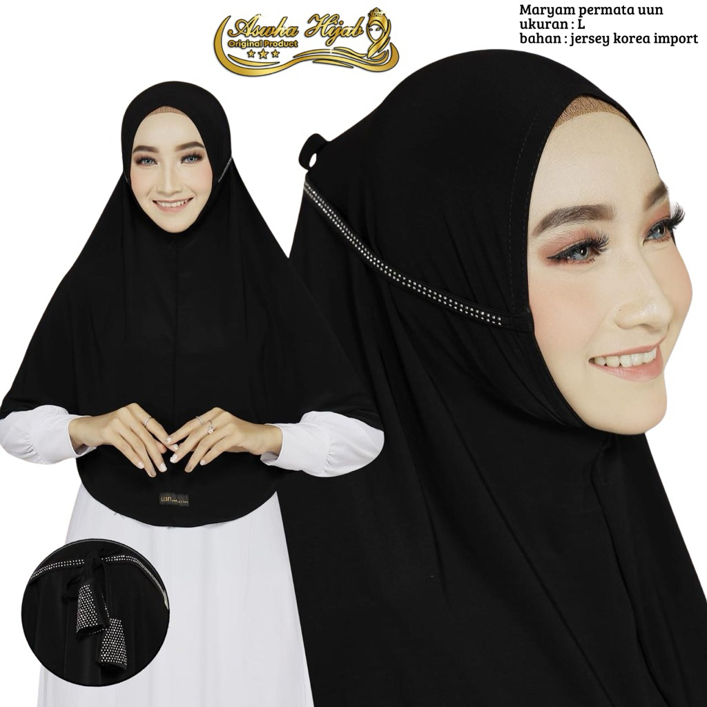 HIJAB MARYAM TALI PAYET ORI UUN BEST SELLER {COD}