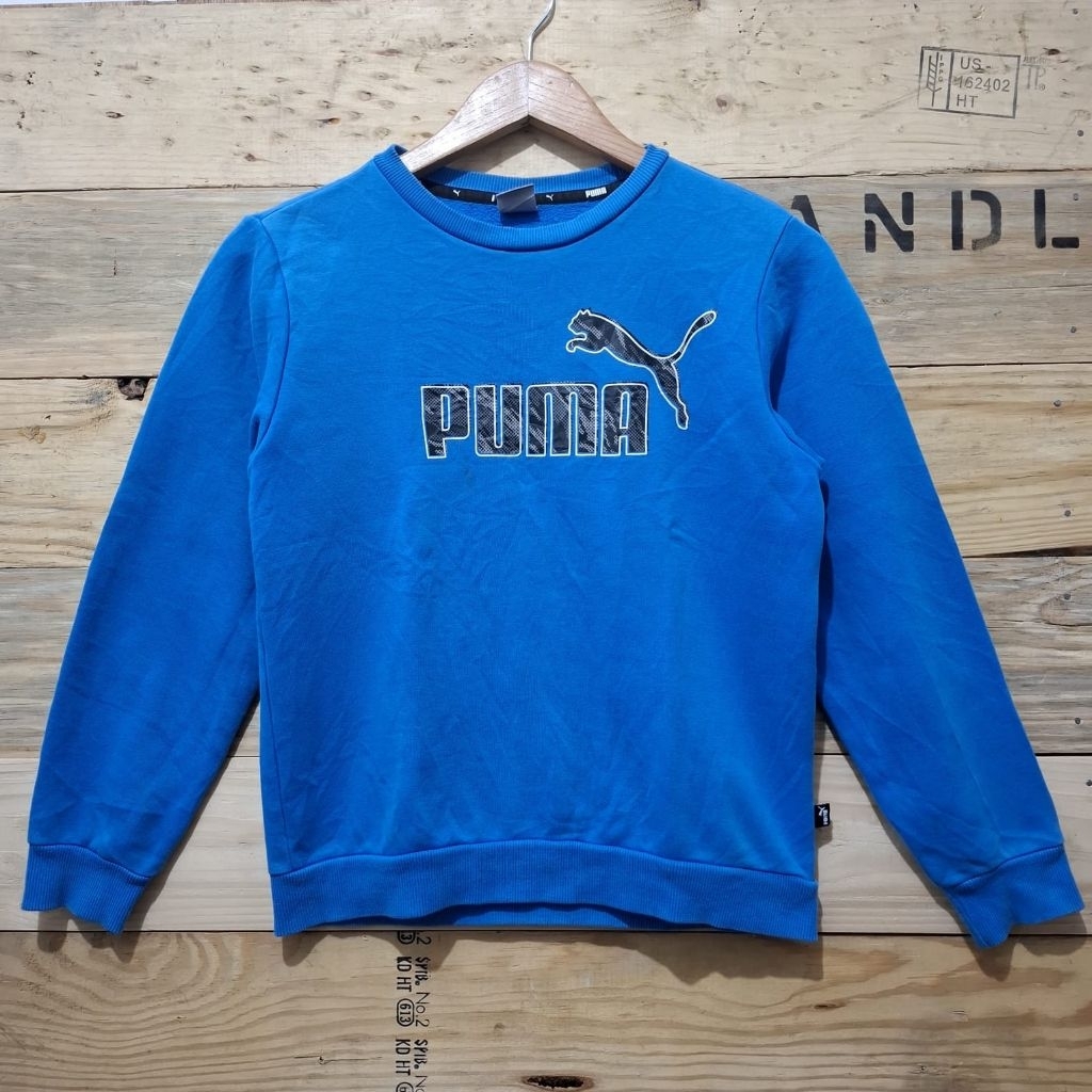 Crewneck Biru Puma Crewneck Puma