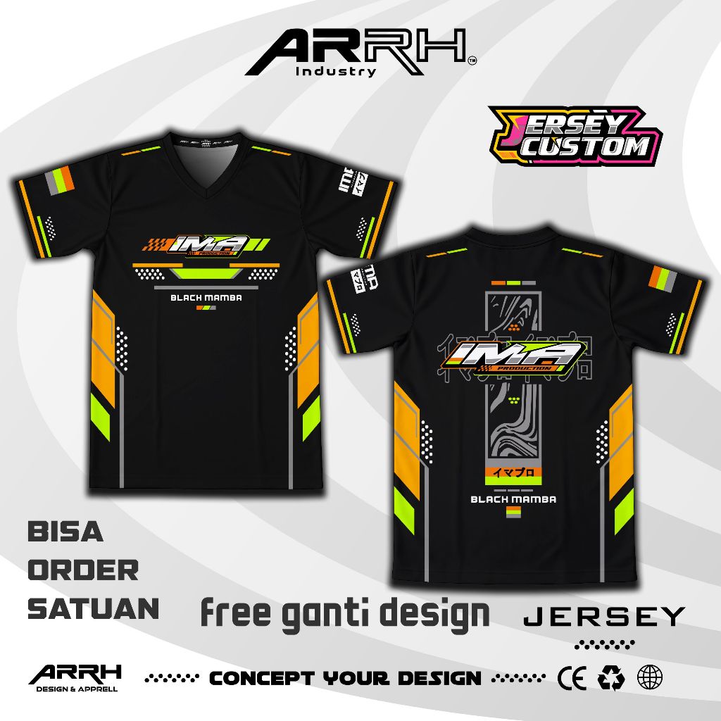 Jersey IMA PRODUCTION Sound System Custom bisa Request Kaos Baju Sound Horeg