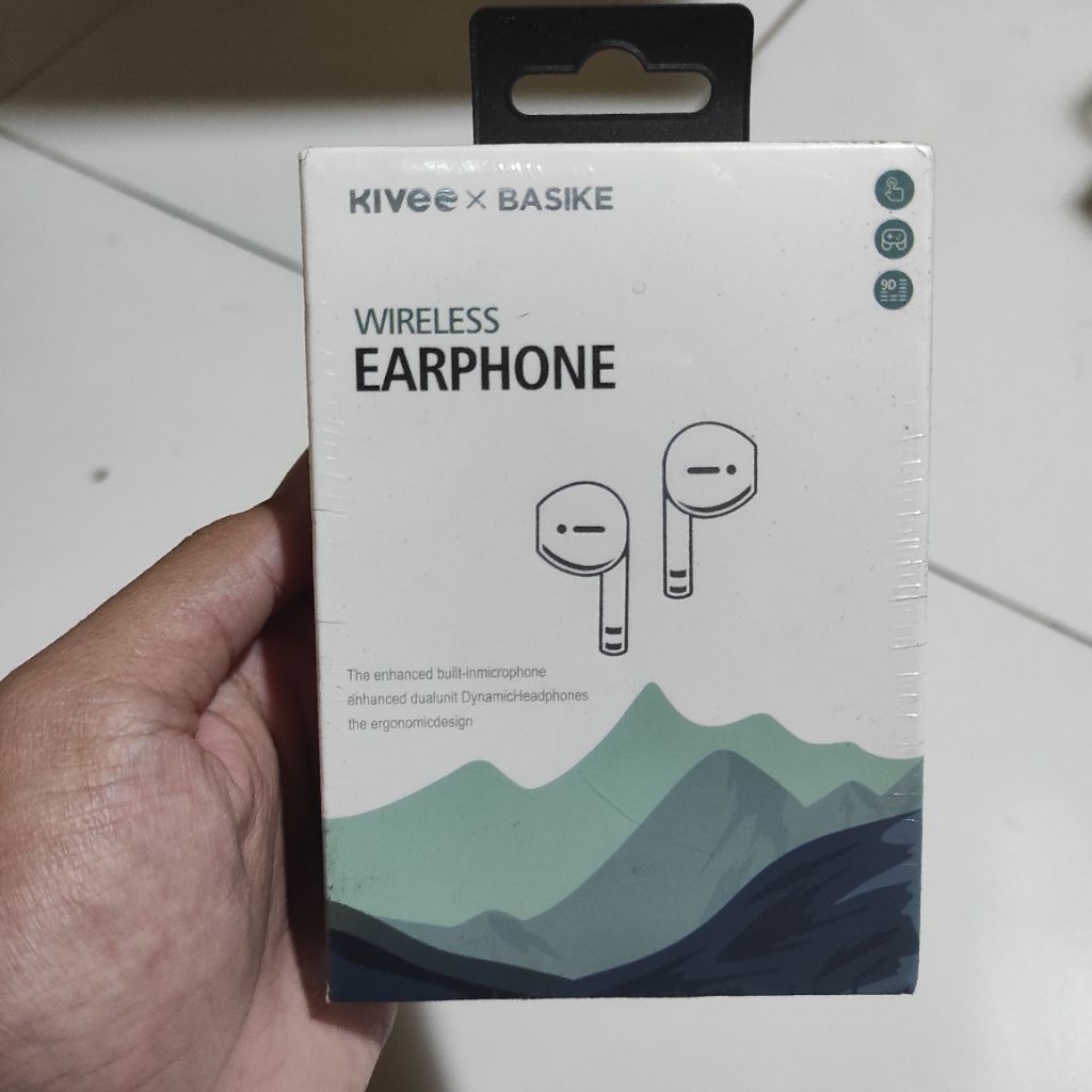 HEADSET TWS KIVEE X BASIKE TW90 WIRELESS BLUETOOTH