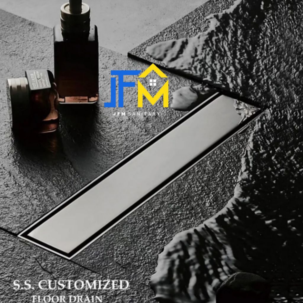 Smart Floor Drain Stainless SUS 304 Panjang 20/30 CM LUBANG SAMPING / Floor Drain Stainless LUBANG S