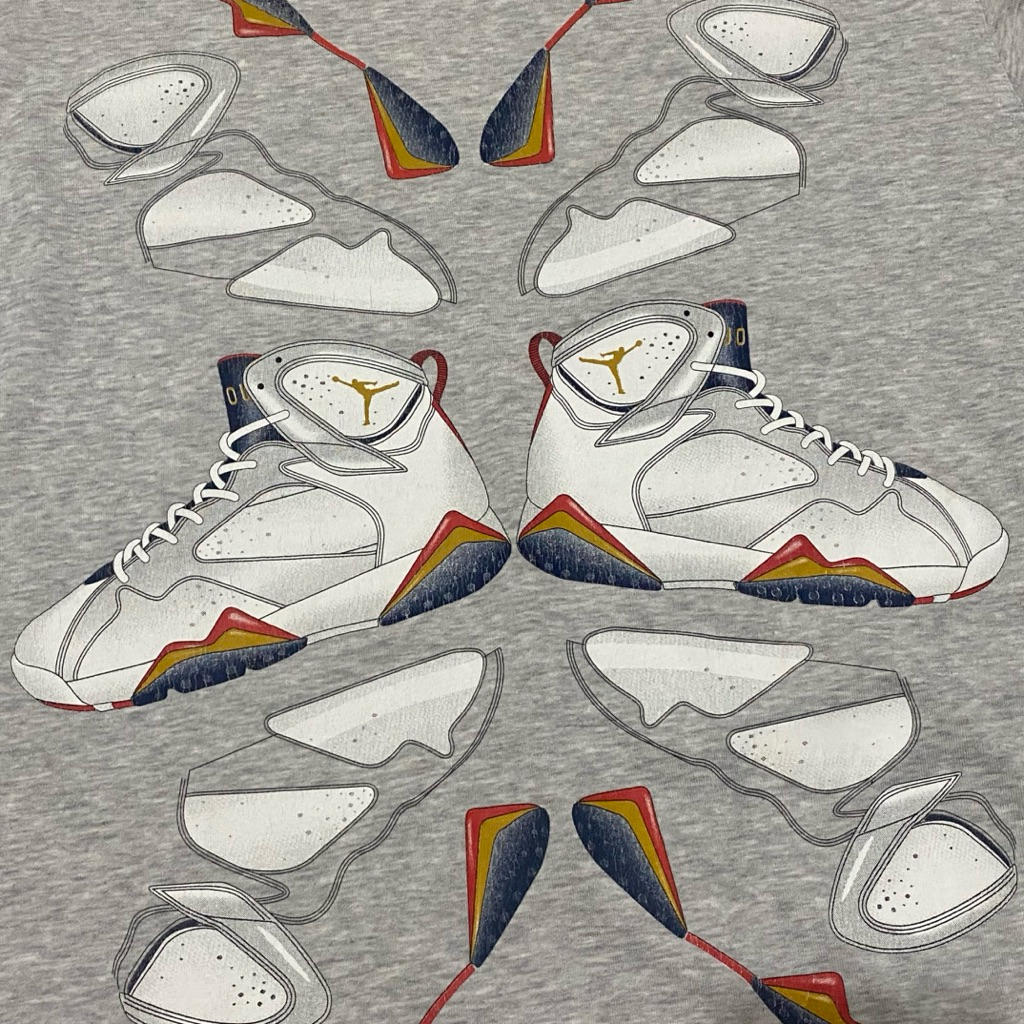 Tshirt kaos lengan panjang nike Air Jordan VII basket bukan crewneck