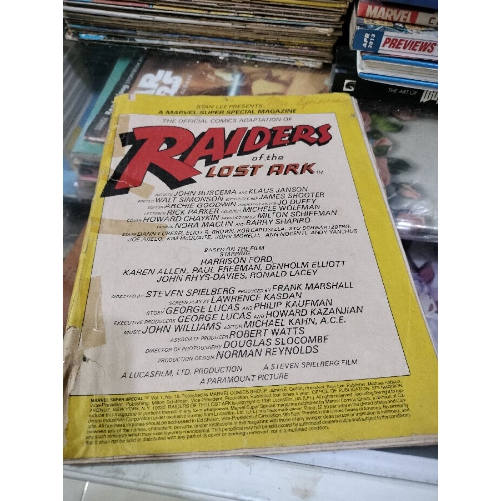 Komik Stan Lee - Raider Of The Lost Ark (Bahasa Inggris)