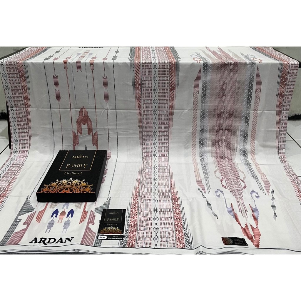 Sarung Ardan Briliant putih familiy NEW MOTIF TERMURAH