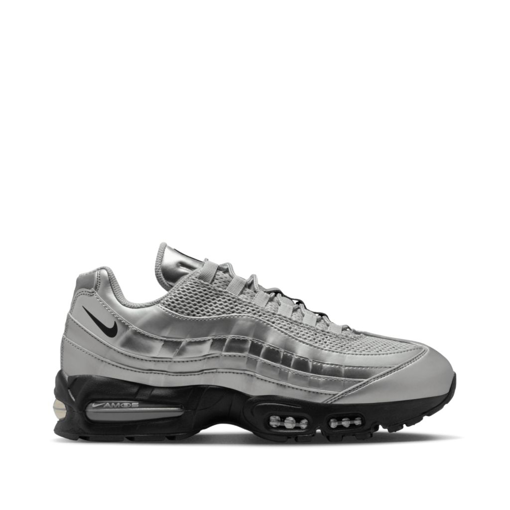 NIKE AIR MAX 95 BIG BUBBLE SE METALIC SILVER BLACK - MEN SHOES ORIGINAL
