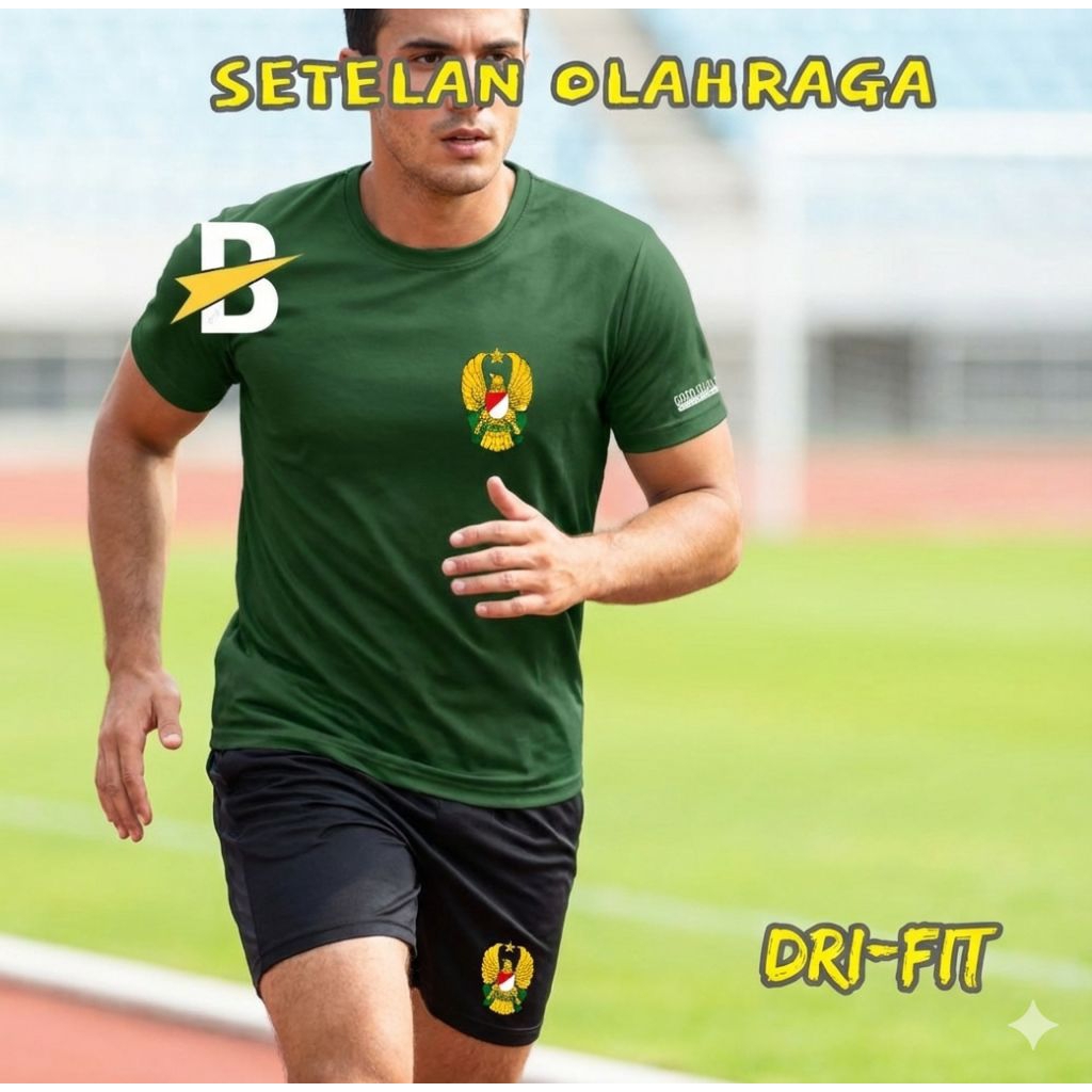 Seragam Olahraga Kesatuan Tni Polri 1 Set