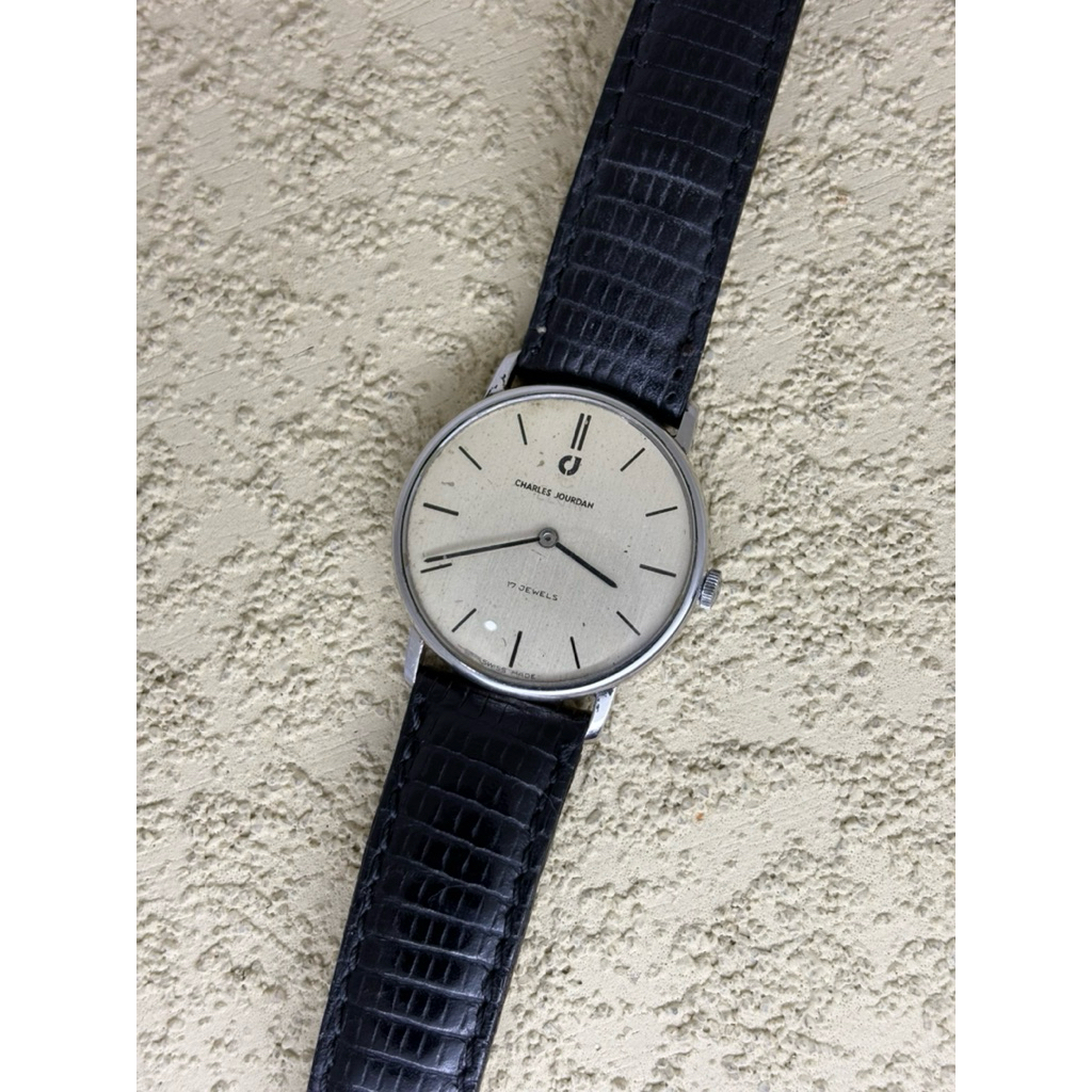 Dresswatch Jam tangan Charles Jourdan 17j 60s Vintage Second Preloved