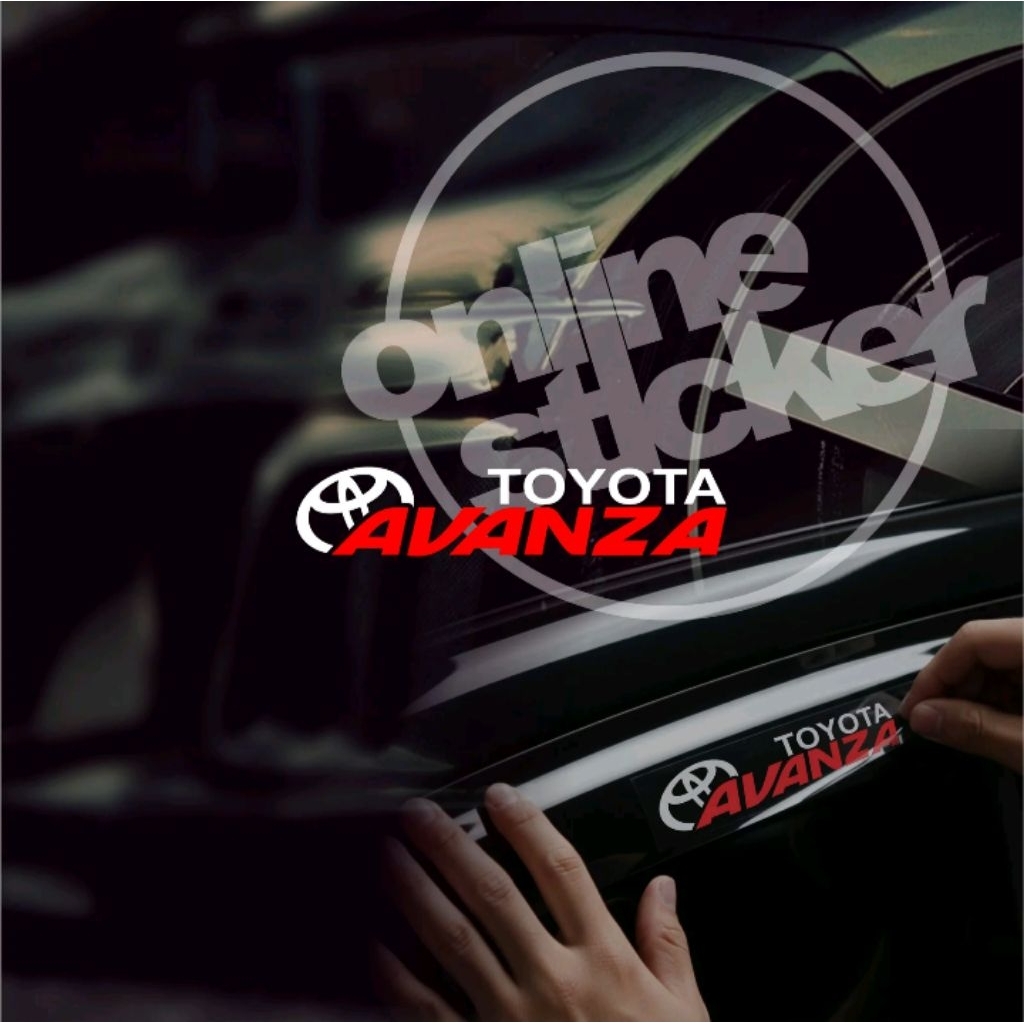Sticker kaca body talang mobil Toyota Avanza stiker kaca bodi mobil Toyota Avanza keren tahan lama