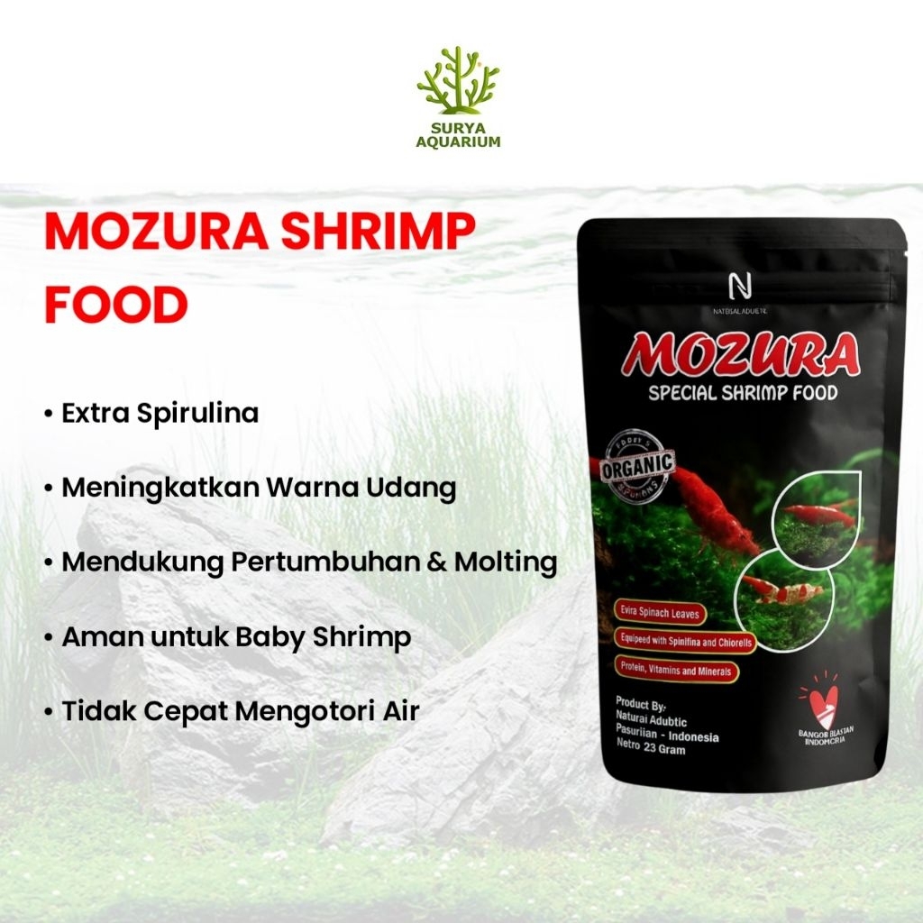 Pakan Udang Hias Aquascape | Pelet Udang Hias - Mozura 20 Gram