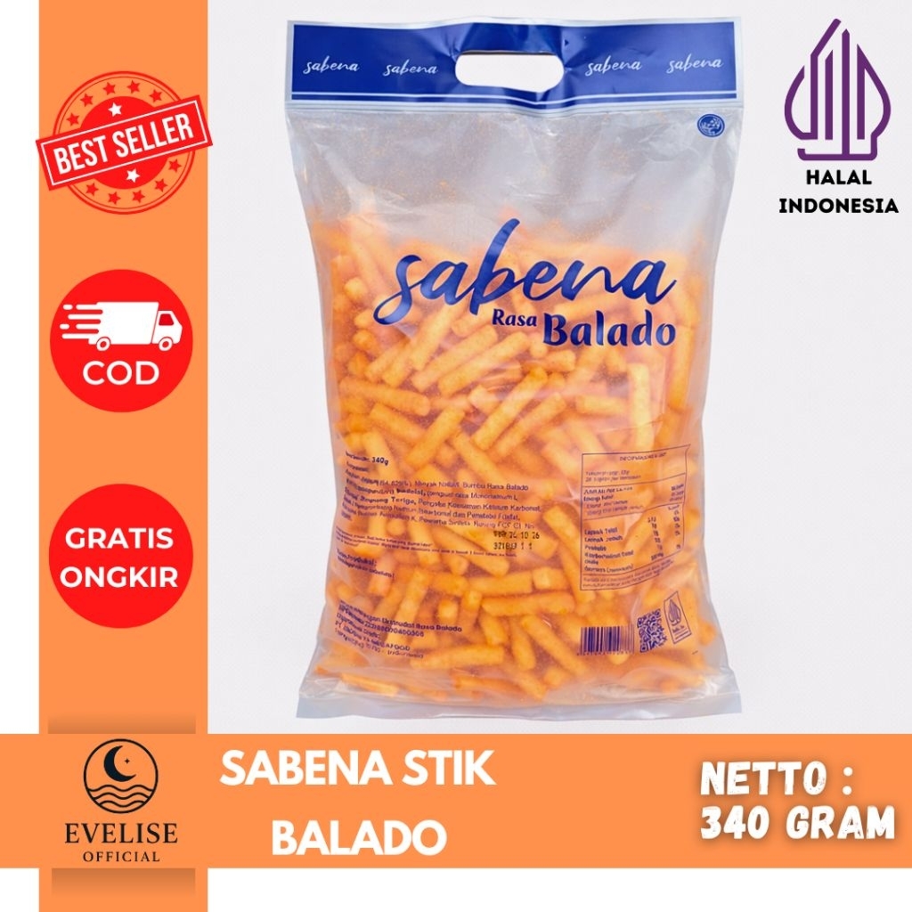 Sabena Stik Eceran Viral isi 340 Gram - Ready Rasa Balado Sapi Panggang Keju Jagung Bakar Cocopandan