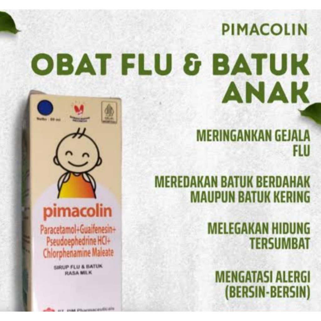 Pimacolin Sirup Rasa Milk 60Ml
