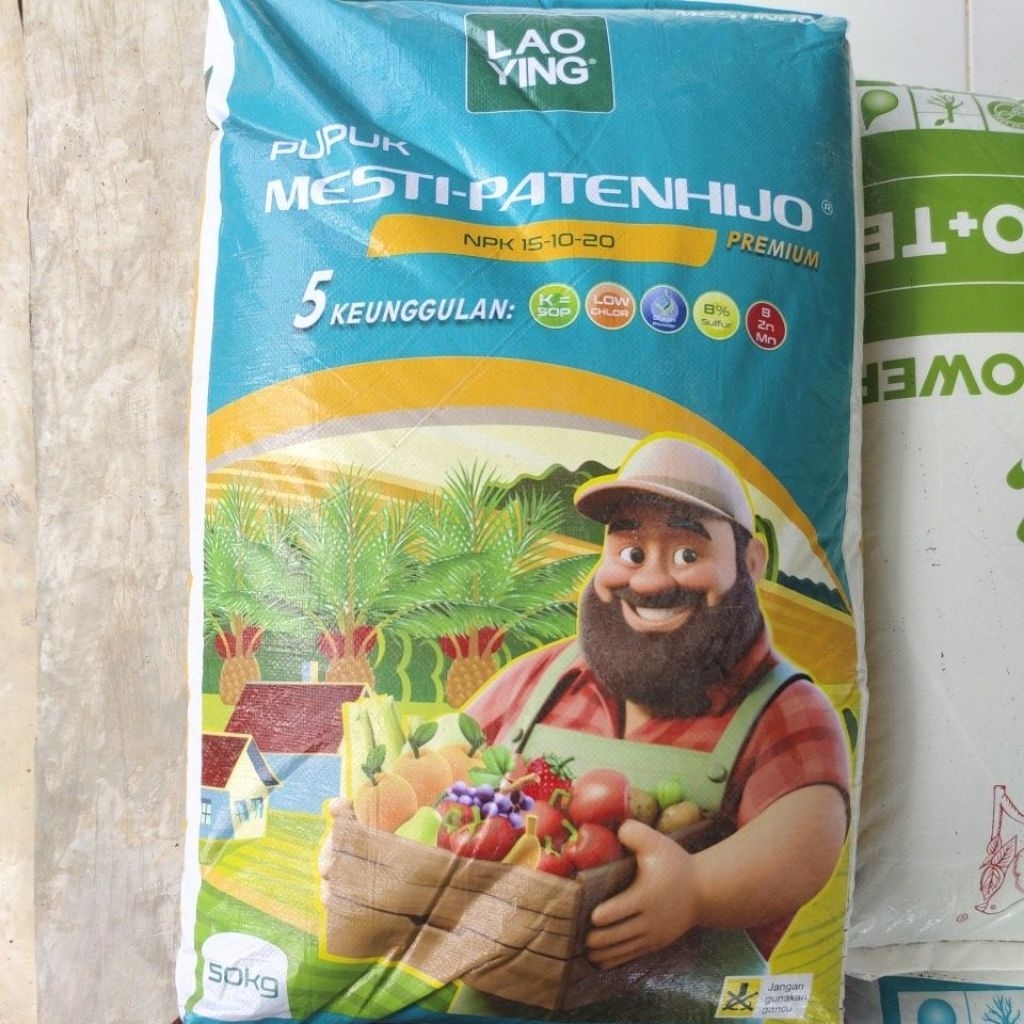 mesti-patenhijo premium lebih tinggi dari mutiara grower NPK 15-10-20 lebih tinggi dari mutiara grow