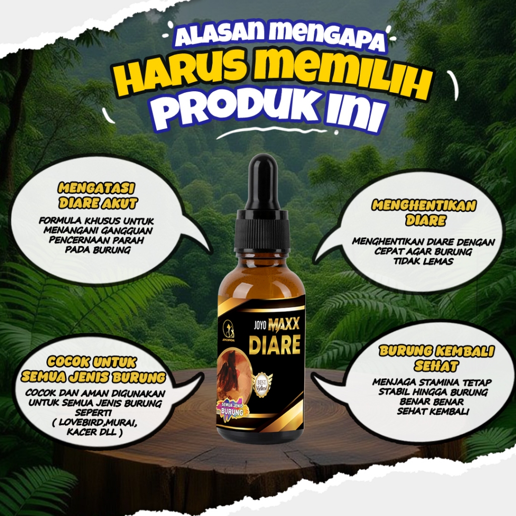 OBAT BURUNG DIARE | VITAMIN BURUNG | OBAT MENCRET | OBAT BERAK CAIR | MAXX ANTI DIARE 20ML