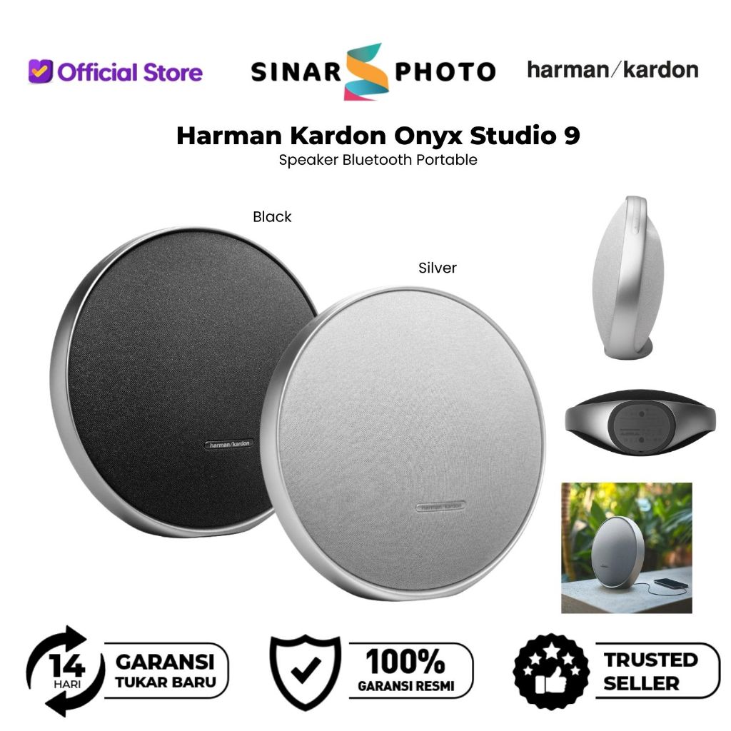 Harman Kardon Onyx Studio 9 - Portable stereo Bluetooth Home Speaker- Harman Kardon Onyx 9 Speaker B