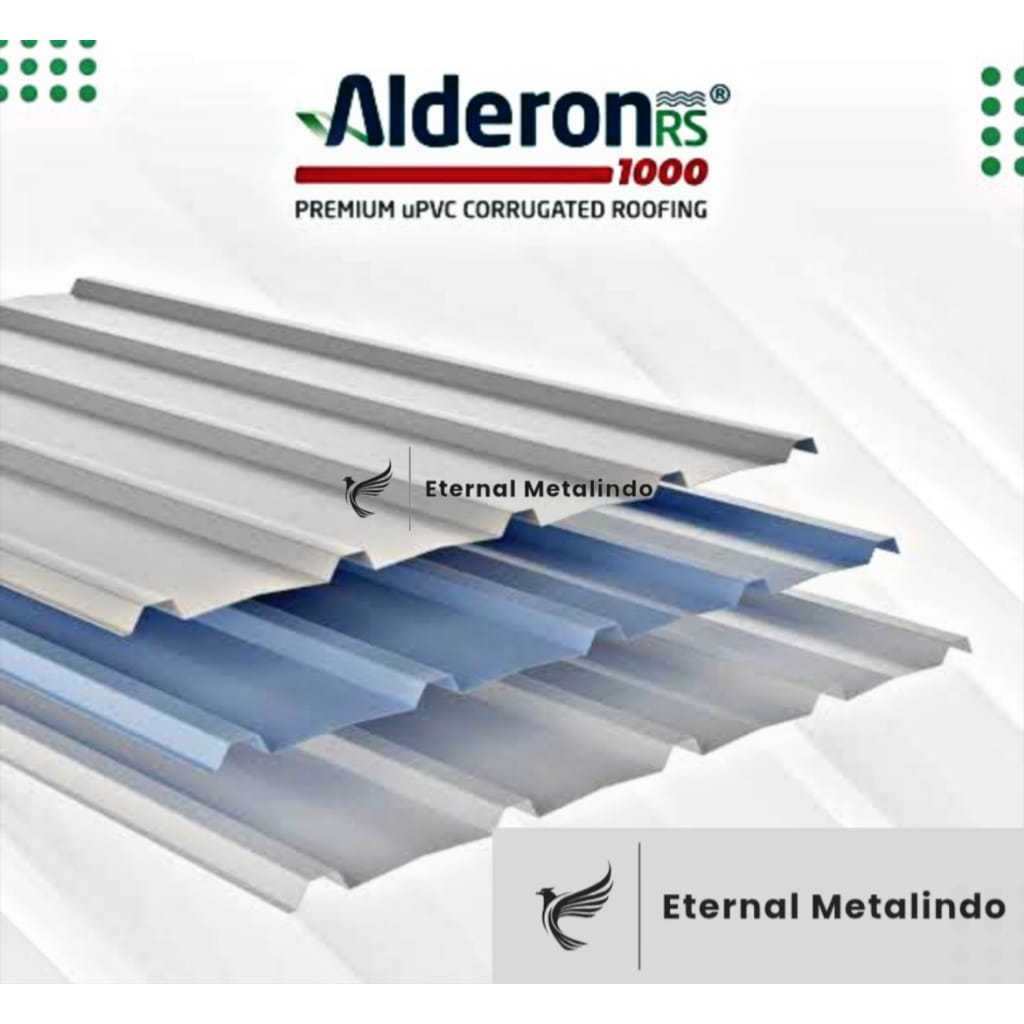 Alderon RS 1000 atap upvc single layer / Kanopi rs1000