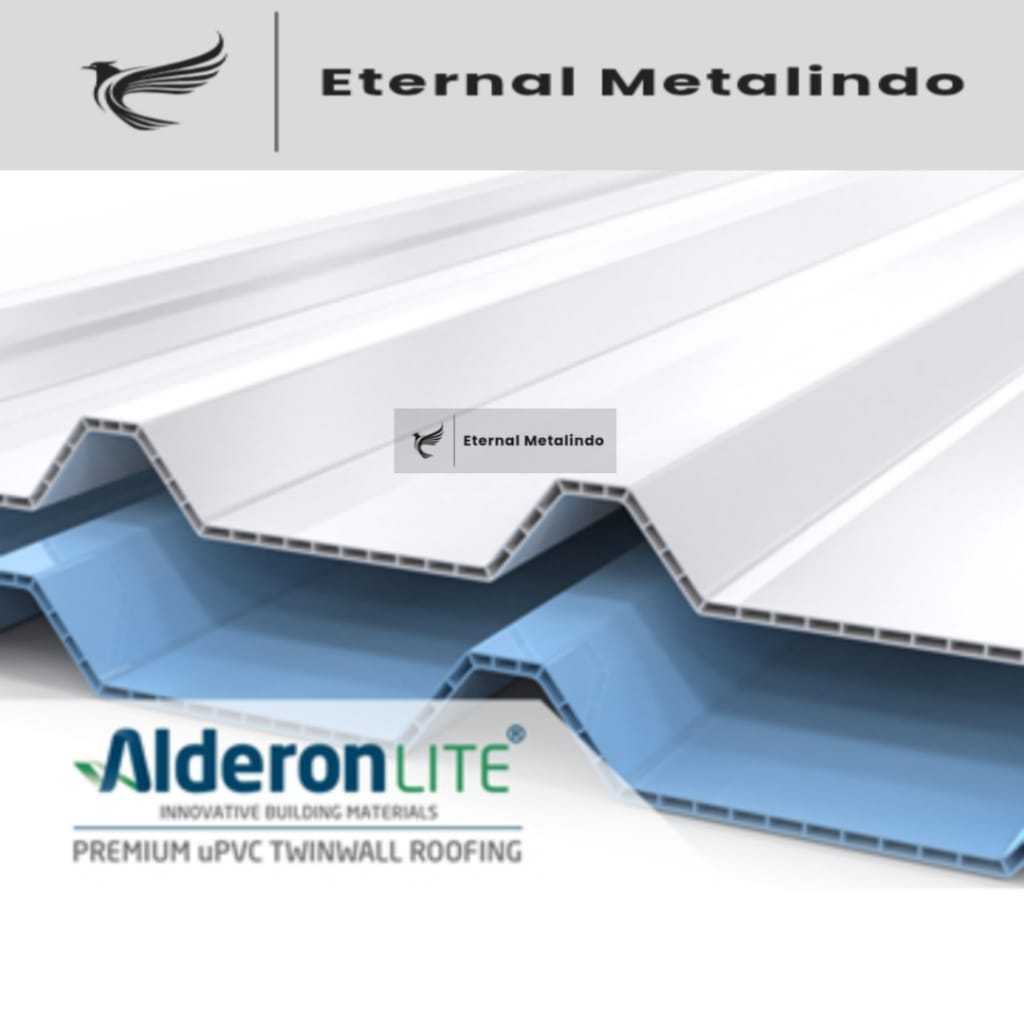 ALDERON Lite 6mm / Atap Kanopi uPVC 6 MM Twinwall