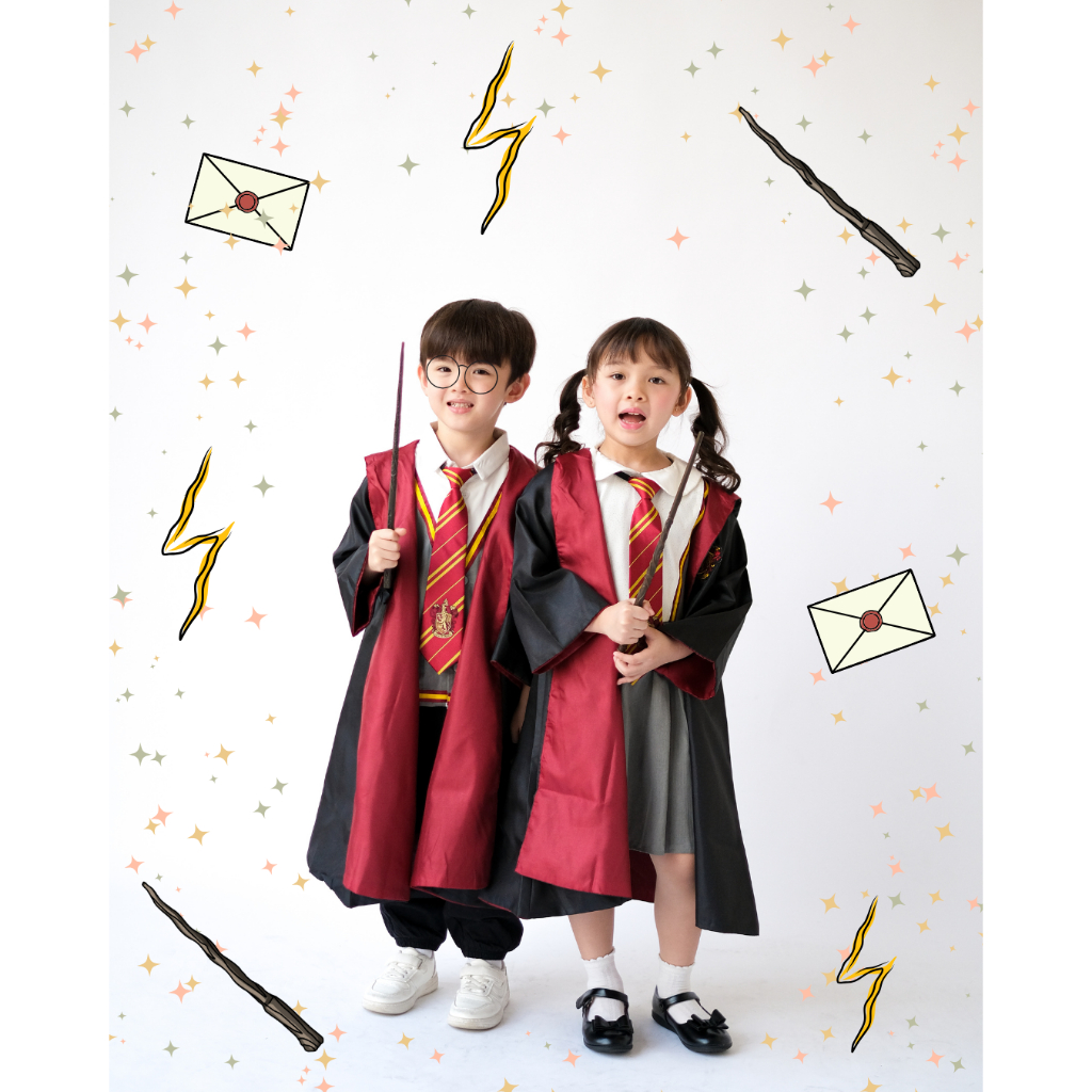 KOSTUM HARRY POTTER / DRESS HERMIONE / KEMEJA HARRY POTTER / HARRY POTTER COSTUME