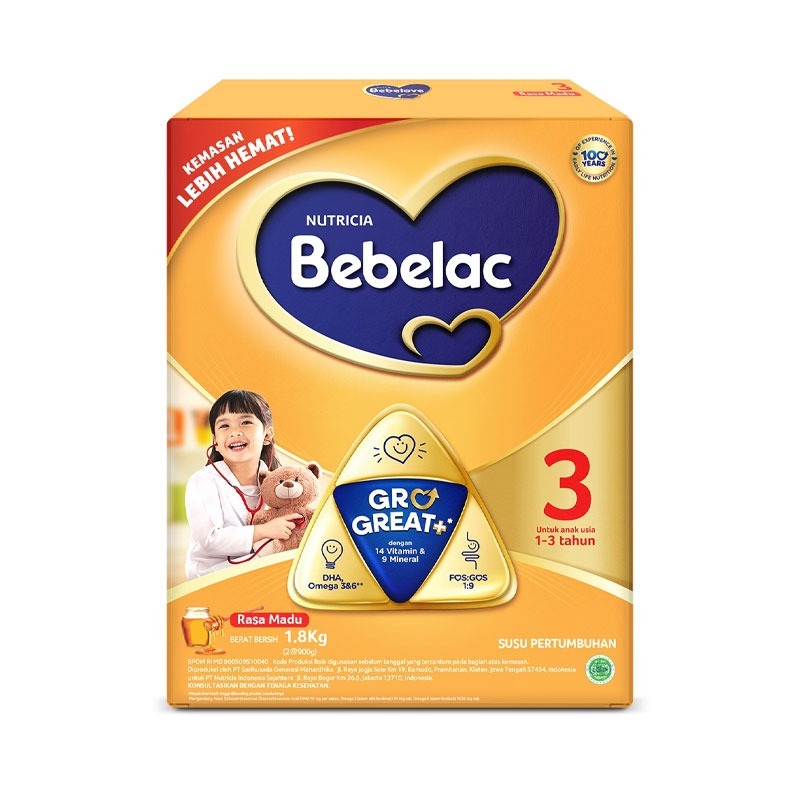 BEBELAC 3 RASA MADU 200GR