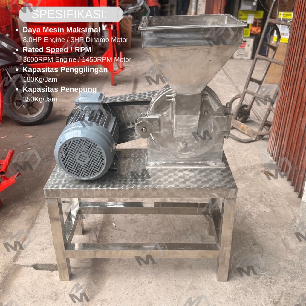 Mesin Giling Tepung / Giling Bumbu Diskmill FFC23 Stainless